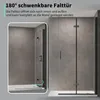 Duschabtrennung Walk in Falttür Dusche 120 x 195cm Faltbar Produktbild-Vorschau 5