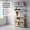 IvoQ Scaffale – 180 x 90 x 40 cm – 5 ripiani regolabili – Anteprima dell’immagine prodotto 6