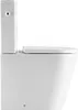 Side view of a white toilet. Produktbild-Vorschau