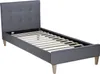Homestyle4u Polsterbett 90x200 Jugendbett Grau Bettgestell Produktbild-Vorschau 1