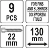 Yato YT-25413, Ocel, 9 kusů Náhled obrázku produktu 2