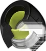 A cross-section view of an earbud, showing its internal components. Voir les images du produit