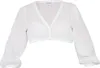Dirndlbluse Nandlstadt 3/4-Arm weiß 40 Produktbild-Vorschau 2