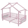 Merax Hausbett aus Metall 90x200cm, Jugendbett mit Produktbild-Vorschau 12
