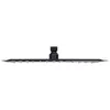 vidaXL Douche de pluie acier inoxydable 25x25 cm carré noir Voir les images du produit 2