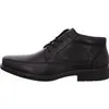 A black leather men's boot is shown from the side against a white background. Podgląd zdjęcia produktu