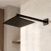 Rea Čtvercová Duschbrause, Modell JS-P015B, 25 cm, Schwarz Produktbild-Vorschau 3
