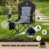 BigDean 2x Luxus Campingstuhl Faltbar 160 kg Hochlehner Produktbild-Vorschau 6
