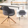 Esszimmerstühle drehbar 2er Set, moderner Küchenstuhl mit Produktbild-Vorschau 3