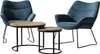 Wohnzimmer Set Aliano blau & Beistelltisch Fermo 2er Set Produktbild-Vorschau 11