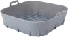 A gray silicone air fryer liner is shown from a slightly elevated angle against a white background. Náhľad obrázku produktu