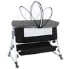 Babybett 6-stufig verstellbares Beistellbett mit Rollen &  Produktbild-Vorschau 6