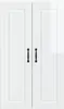 Möbel Wandschrank PORTO Hochglanz Weiß 60 x 31 x 100 cm Produktbild-Vorschau 6