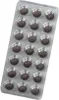 A blister pack of 21 round, dark brown tablets against a white background. Produktbild-Vorschau