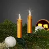 Lichterkette Mini Weihnachten Baum Deko 20 Kerzen gold Produktbild-Vorschau 8