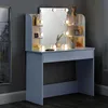 Moderní toaletní stolek velké zrcadlové police ModernHome Náhled obrázku produktu 6