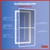 TrendLine Fliegenschutz-Tür 100 x 210 cm schwarz/weiß Produktbild-Vorschau 5