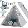Spielwerk Tipi Enfant Gris avec Coussins & Guirlande Voir les images du produit 1