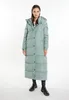 Cappotto lungo trapuntato da donna AODA - verde, M Anteprima dell’immagine prodotto 4