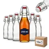 gouveo 12er Set Glasflasche 250 ml eckig mit Produktbild-Vorschau 1