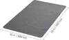 A dark gray floor mat is shown from a slightly elevated angle, with dimensions indicated by lines and text. Náhled obrázku produktu