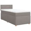 Boxspringbett mit Matratze Taupe 90x190 cm Stoff Produktbild-Vorschau 3