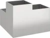 vidaXL Gartenblumentopf Silber 100 x 100 x 60 cm Edelstahl Produktbild-Vorschau 7