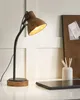 BELIANI Stolní lampa tmavě hnědé mangové dřevo s černým Náhled obrázku produktu 2
