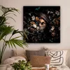 MuchoWow® - Leinwandbilder - Frau - Luxus - Blumen - Produktbild-Vorschau 2