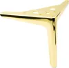Elegante set di 4 gambe per mobili in oro-cromo, altezza 15 Anteprima dell’immagine prodotto 2
