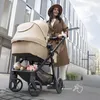 KINDERKRAFT Kočárek kombinovaný 3v1 Newly Sand beige + Mink Náhled obrázku produktu 6