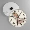 Wanduhr - Rund - Glasuhr - Zeichnung einzeilig Frau - Produktbild-Vorschau 2