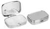 kwmobile 2x Edelstahl Tablettenbox mit 2 Fächern - 5,5 x 4 Produktbild-Vorschau 1