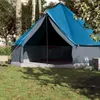 vidaXL Tipi-Familienzelt 10 Personen Blau Wasserdicht Produktbild-Vorschau 2