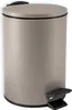 A taupe-colored pedal bin with a black pedal and lid handle, shown from a slightly angled front view on a white background. Anteprima dell’immagine prodotto