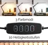 LUMILED LED 8W Lampada da scrivania Braccio girevole Anteprima dell’immagine prodotto 5