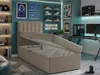 NORDELO Boxspringbett MORFEO 120x200 cm Braun Komplett-Set Produktbild-Vorschau 2