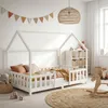 ML-Design Kinderbett 140x200cm mit Rausfallschutz, Dach & Produktbild-Vorschau 10