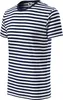 Marineblaues Herren-T-Shirt, 100% Baumwolle, unbedruckt, Produktbild-Vorschau 3