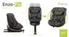Collage of images showing a child car seat with dimensions and specifications. Náhled obrázku produktu