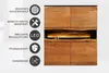 riess-ambiente Highboard GRAND ACACIA 100cm braun schwarz Produktbild-Vorschau 5