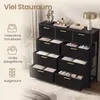 SONGMICS Kommode mit 9 Schubladen, 98,7 x 30 x 96,2 cm, Produktbild-Vorschau 5