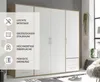Kleiderschrank "Valencia" in Sonoma Eiche / Weiß mit 4 Produktbild-Vorschau 9