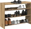 vidaXL Stojan na boty Artisan dub 80x25x62 cm Materiál na Náhled obrázku produktu 2