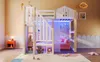 Lit mezzanine pour enfant 90 x 200 cm en pin et MDF, lit Voir les images du produit 19