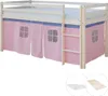 Homestyle4u podkrovná posteľ 90x200 so závesom na matrac Náhľad obrázku produktu 15