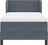 Boxspringbett mit Kopfteil Dunkelgrau 100 x 200 cm Samt Produktbild-Vorschau 7