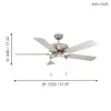EGLO Deckenventilator BALLINA, 5 Flügel Ventilator mit Produktbild-Vorschau 3