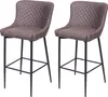 2er-Set Barhocker MCW-H79, Barstuhl Tresenhocker, Vintage Produktbild-Vorschau 1