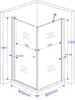 Duschkabine CASA-ONE 90 x 90 x 190 cm ohne Duschtasse Produktbild-Vorschau 4